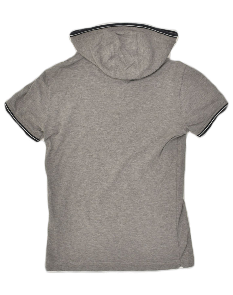 MARINA YACHTING Mens Hooded T-Shirt Top Small Grey Cotton | Vintage Marina Yachting | Thrift | Second-Hand Marina Yachting | Used Clothing | Messina Hembry 