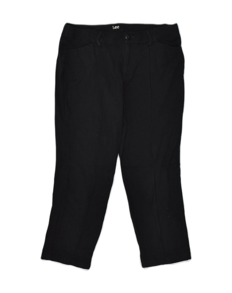 LEE Womens Straight Casual Trousers W34 L26  Black | Vintage Lee | Thrift | Second-Hand Lee | Used Clothing | Messina Hembry 