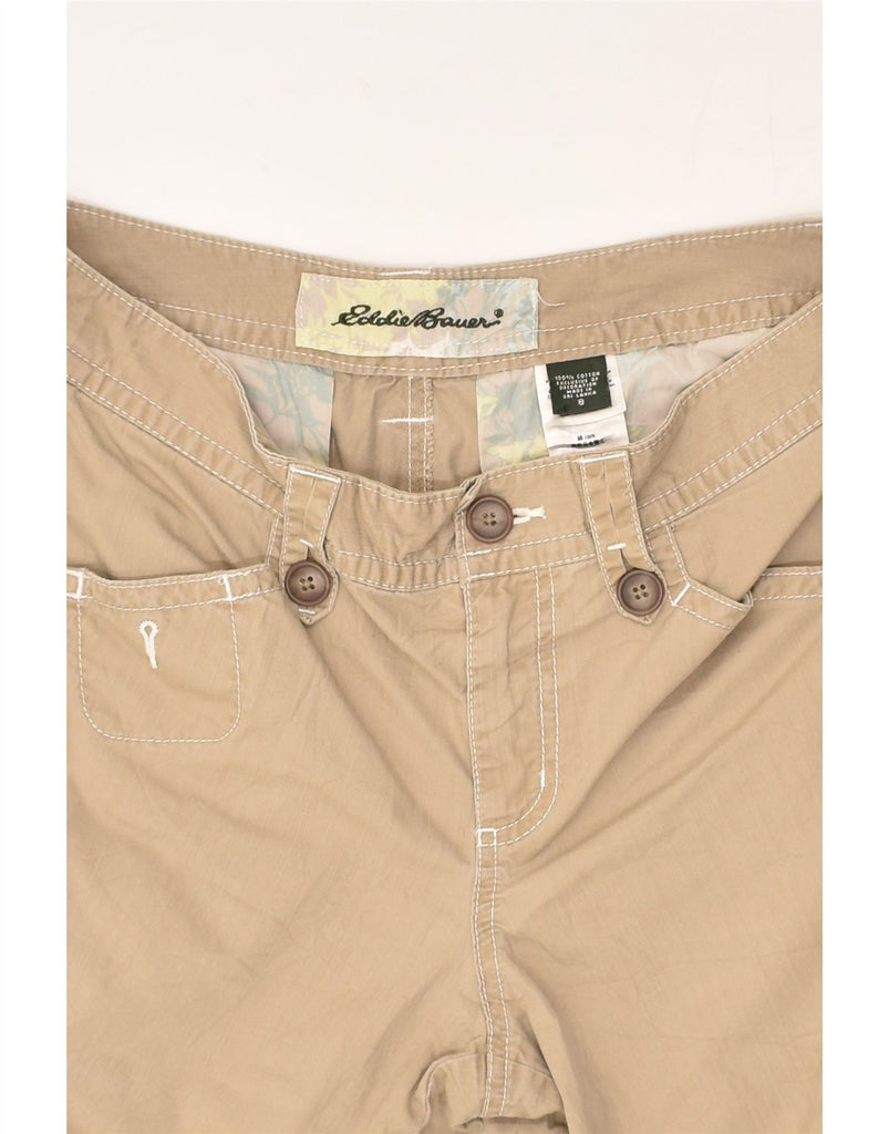 EDDIE BAUER Womens Cargo Shorts US 8 Medium W32 Beige Cotton | Vintage Eddie Bauer | Thrift | Second-Hand Eddie Bauer | Used Clothing | Messina Hembry 