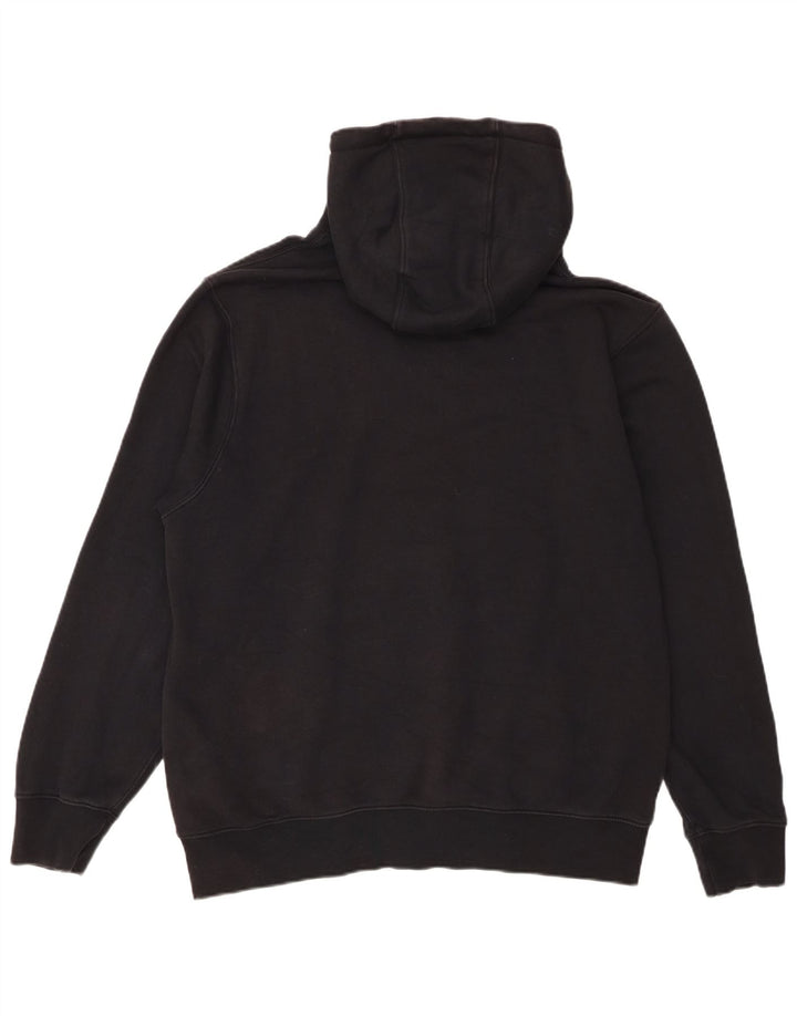 Nike Mens Hoodie Jumper Large Black Cotton