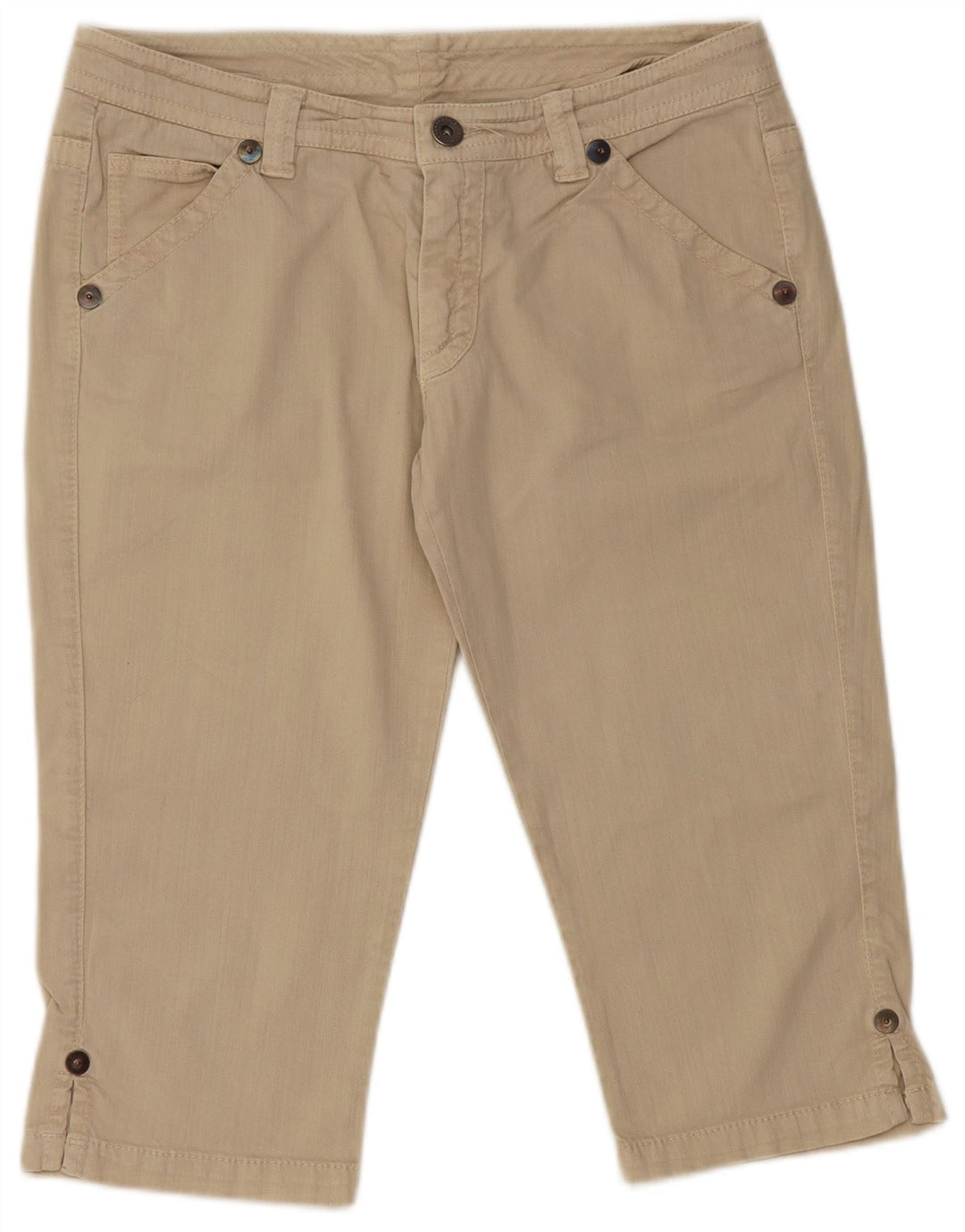 Marlboro Classics Womens Capri Jeans W32 L18 Beige