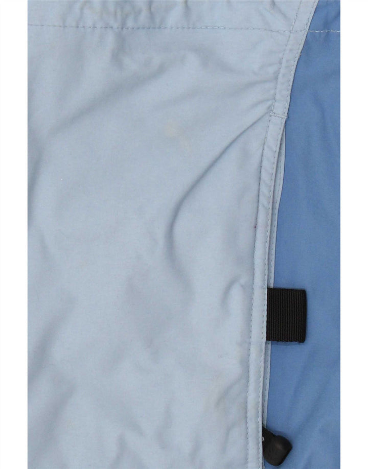 Jack Wolfskin Womens Hooded Rain Jacket UK 12 Medium Blue Polyamide