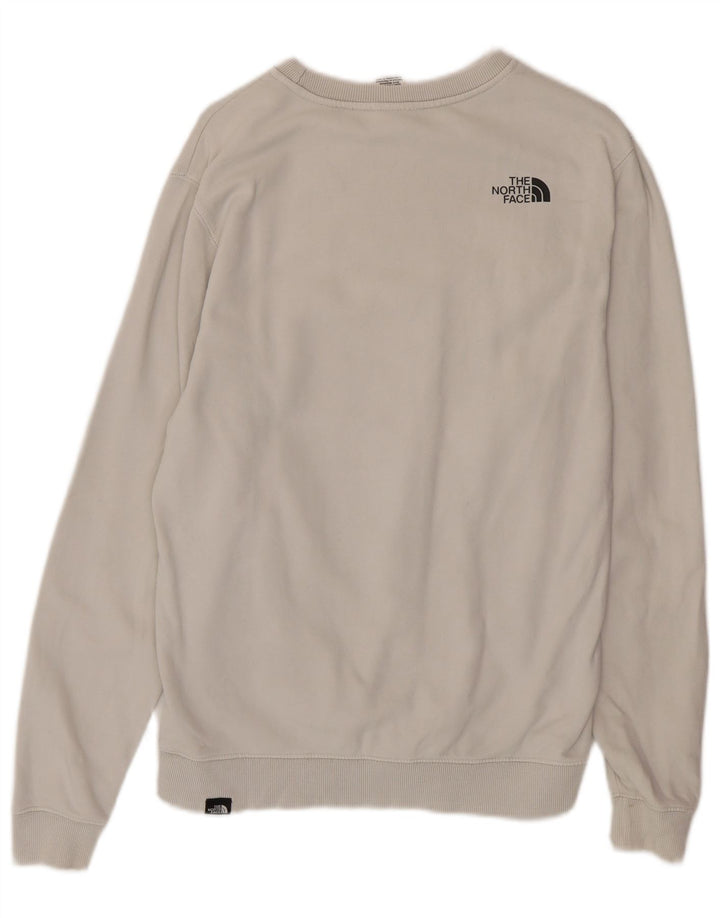 The North Face Mens Sweatshirt Jumper Small Grey Cotton