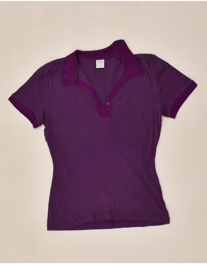 NORTH SAILS Womens Polo Shirt UK 14 Large Purple Cotton | Vintage North Sails | Thrift | Second-Hand North Sails | Used Clothing | Messina Hembry 