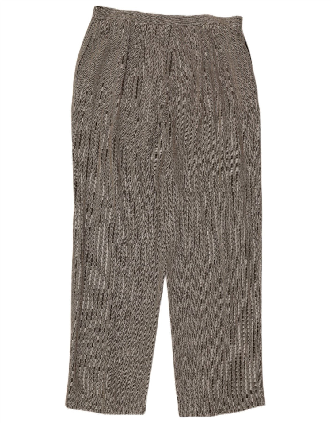 Talbots Womens 2 Button 2 Piece Set UK 16 Large W34 L30 Grey Herringbone