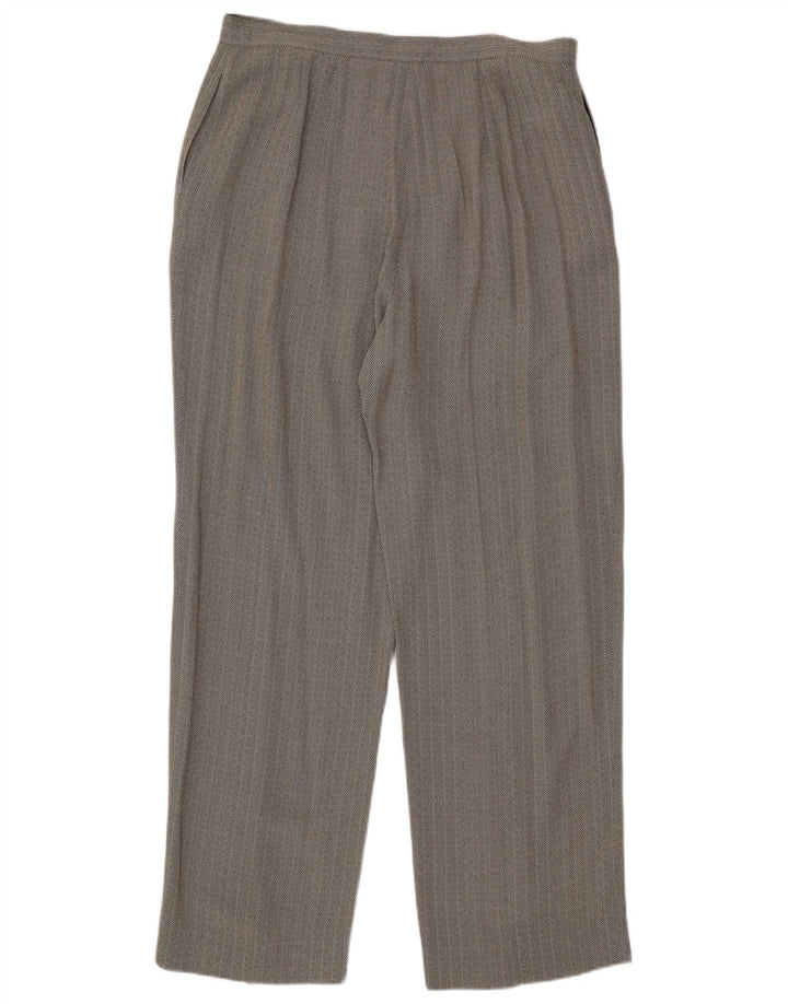 Talbots Womens 2 Button 2 Piece Set UK 16 Large W34 L30 Grey Herringbone