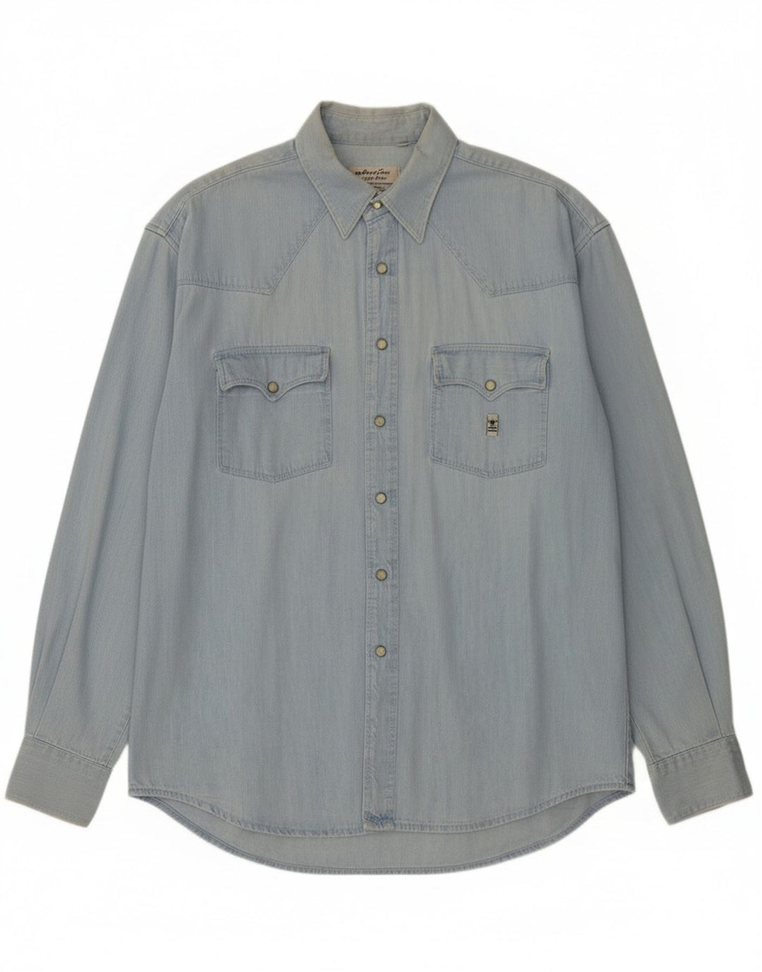 Uniform Mens Denim Shirt XL Blue Cotton
