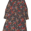 White Stuff Womens Abstract Pattern Shirt Dress UK 16 Large Grey Lyocell