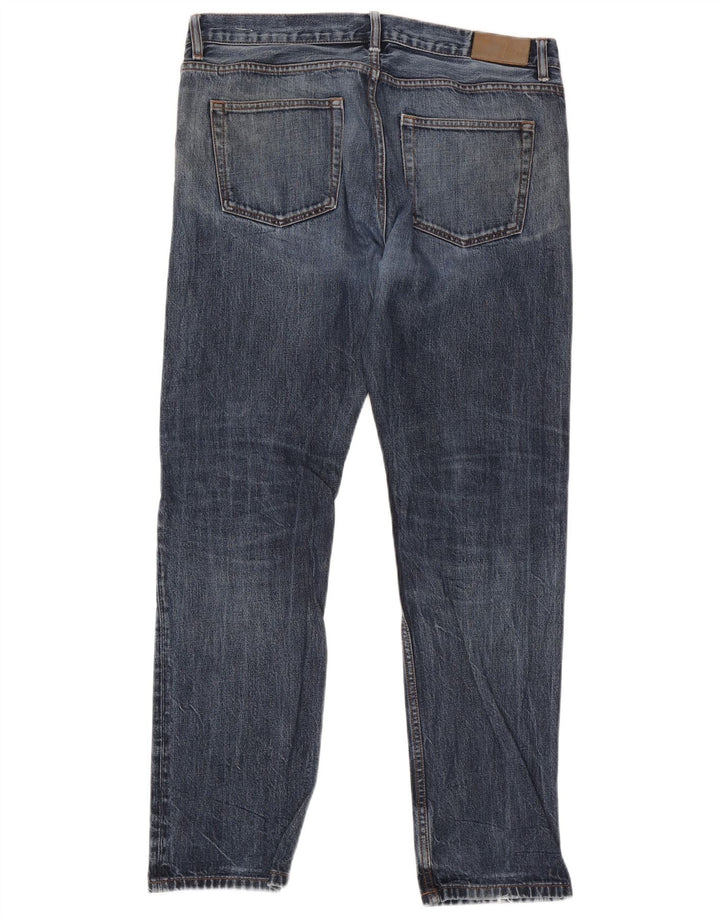 Reiss Mens Straight Jeans W36 L31 Blue Cotton
