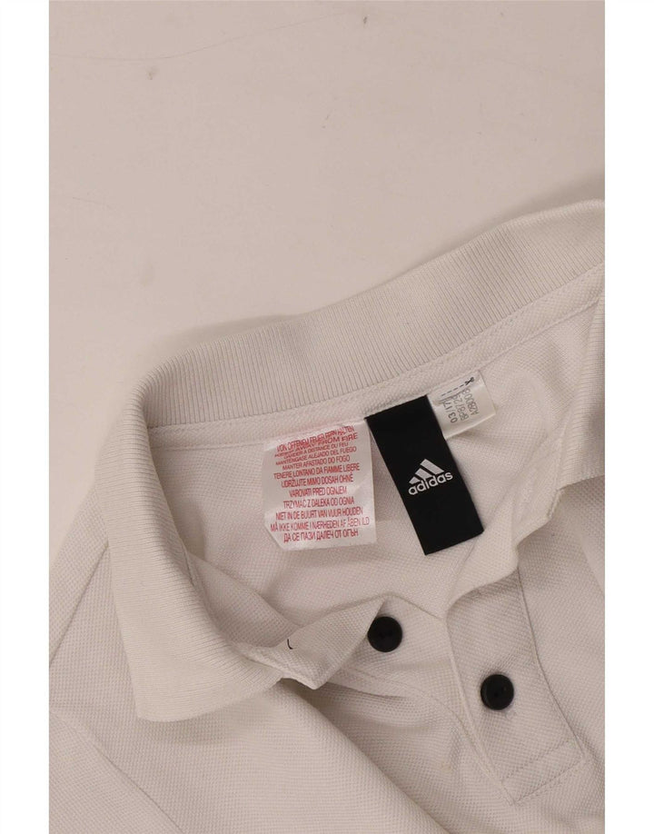 Adidas Boys Polo Shirt 9-10 Years White