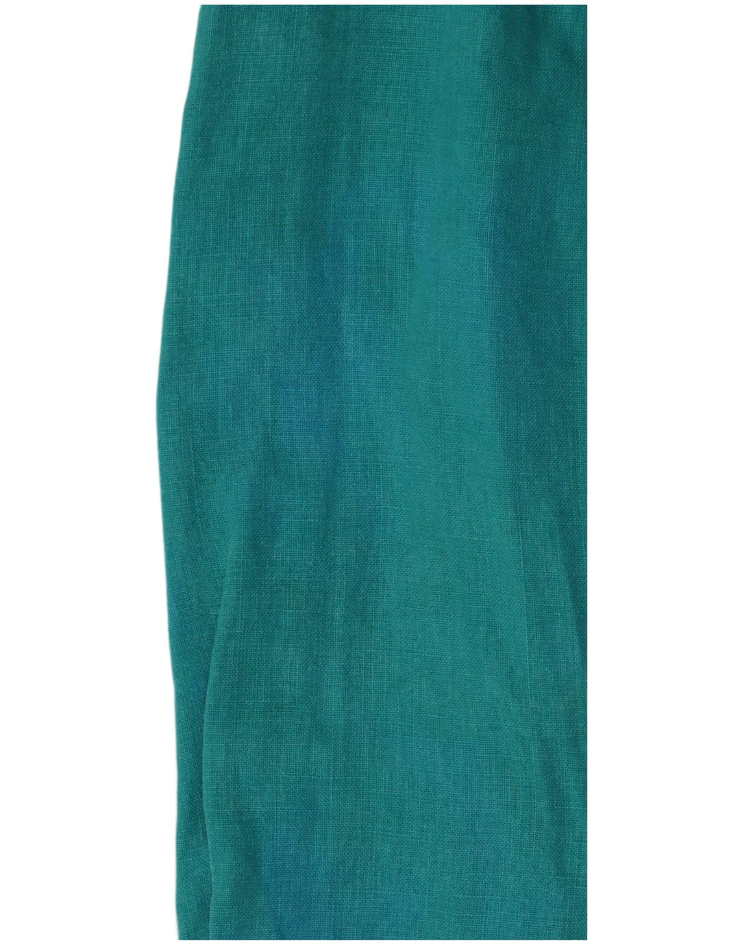 RALPH LAUREN Womens Long Sleeve Blouse Top UK 14 Medium Turquoise Linen