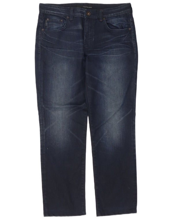 Calvin Klein Mens Regular Slim Jeans W32 L30 Blue
