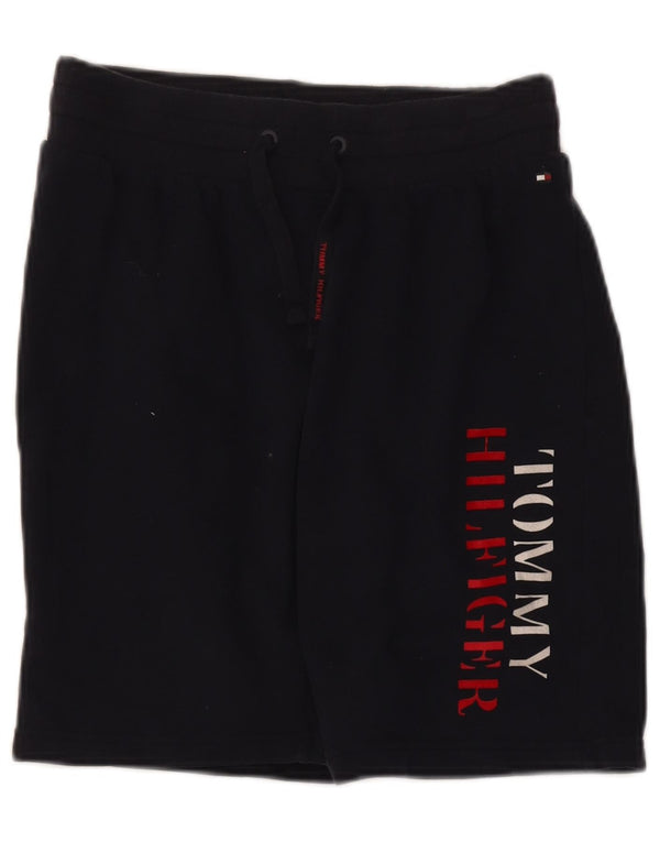 Tommy Hilfiger Mens Graphic Sport Shorts Medium Navy Blue Cotton