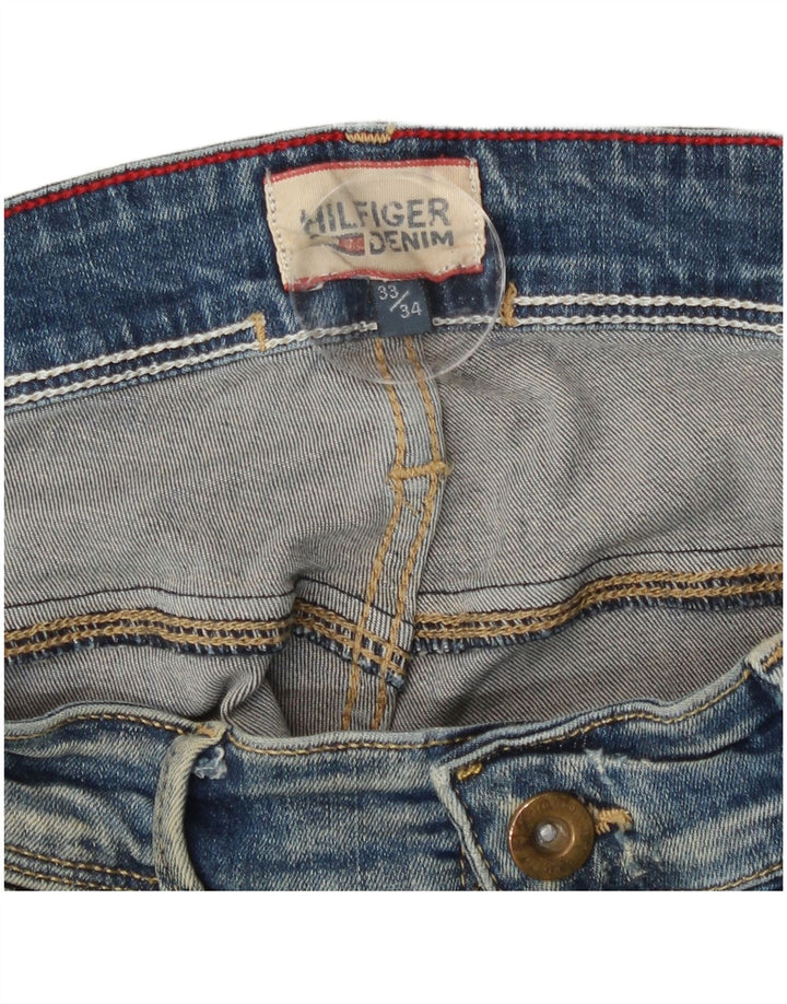 Tommy Hilfiger Womens Slim Jeans W33 L29 Blue Cotton