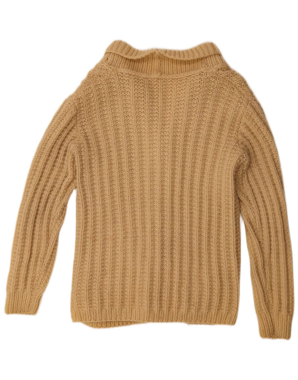 Vintage Mens Cardigan Sweater XL Beige