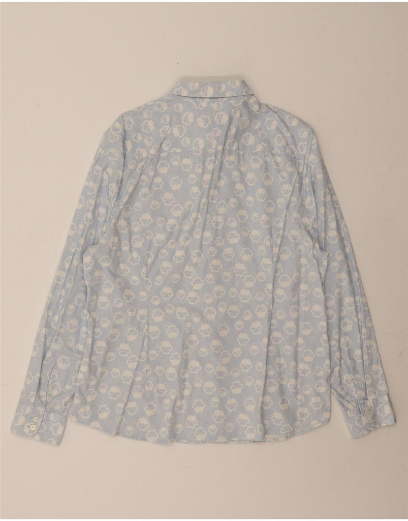 CHARLES TYRWHITT Womens Shirt UK 18 XL Blue Floral Cotton Vintage Charles Tyrwhitt and Second-Hand Charles Tyrwhitt from Messina Hembry 