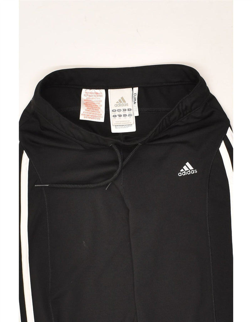 ADIDAS Girls Tracksuit Trousers Joggers 9-10 Years Black Polyester | Vintage Adidas | Thrift | Second-Hand Adidas | Used Clothing | Messina Hembry 