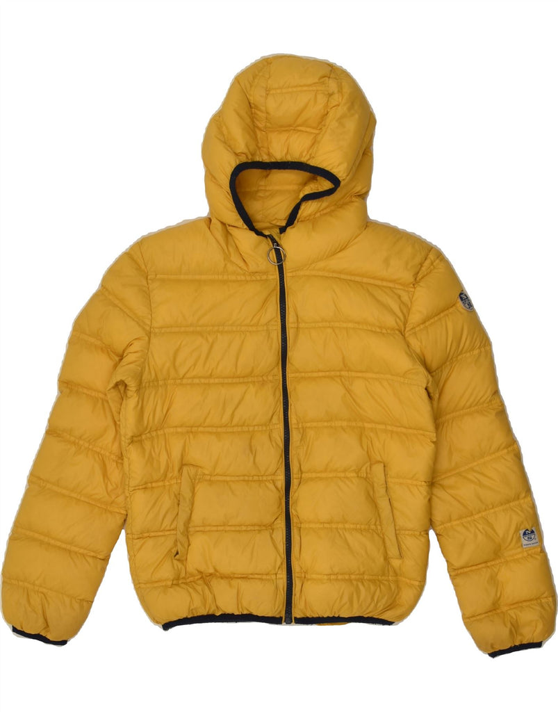 NORTH SAILS Boys Hooded Padded Jacket 11-12 Years Yellow Polyamide | Vintage North Sails | Thrift | Second-Hand North Sails | Used Clothing | Messina Hembry 