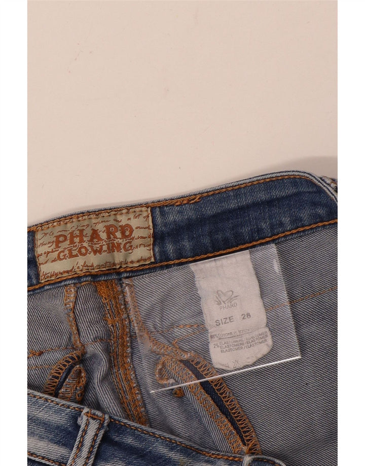 Phard Womens Slim Jeans W28 L33 Blue Cotton
