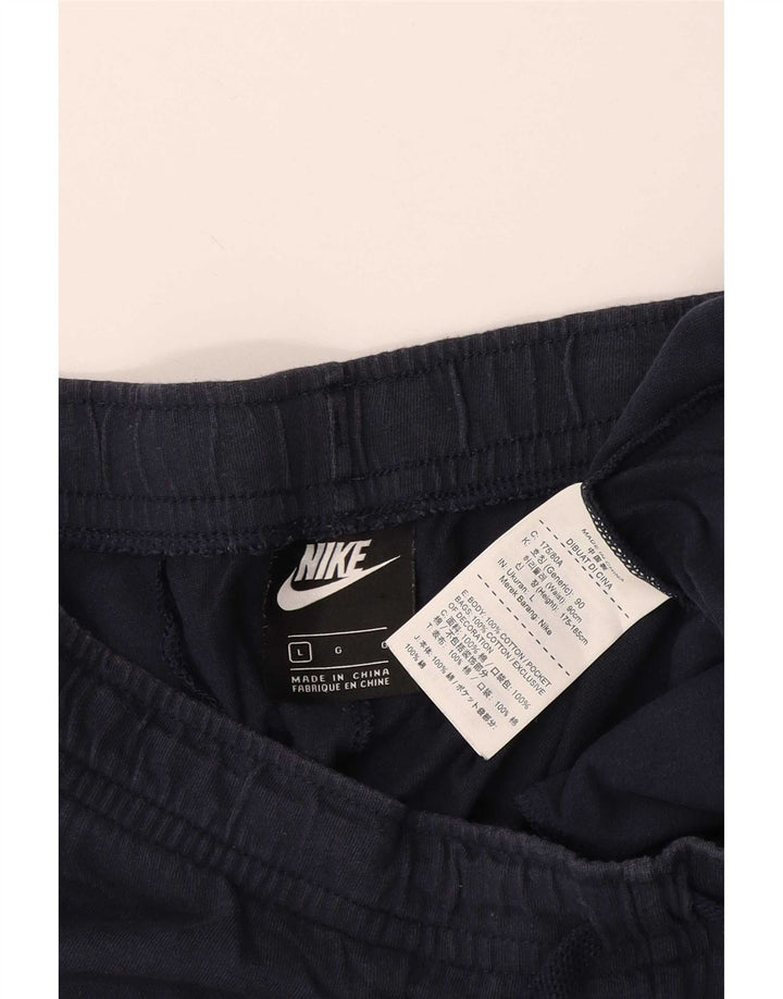 Nike Mens Sport Shorts Large  Navy Blue Cotton