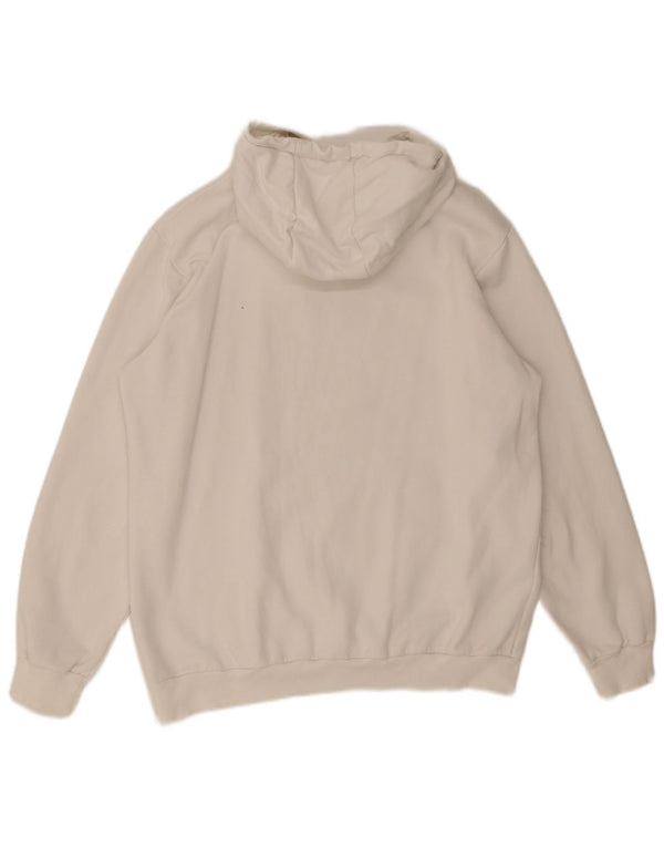 Adidas Womens Graphic Loose Fit Hoodie Jumper UK 16 Large White Cotton