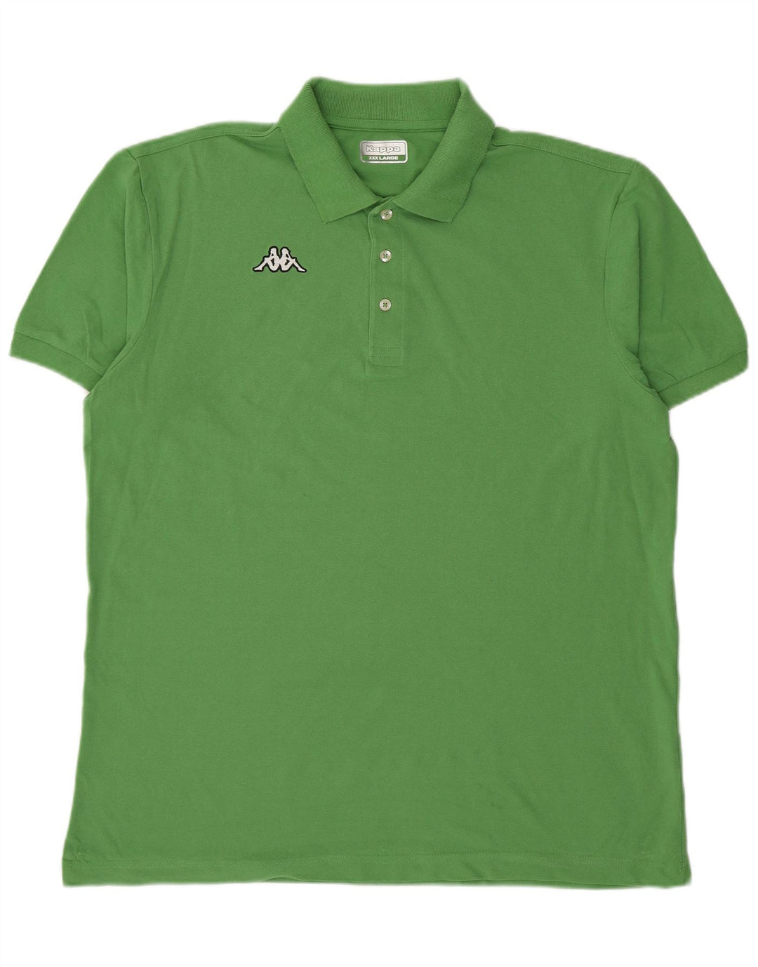 Kappa Mens Polo Shirt 3XL Green Cotton