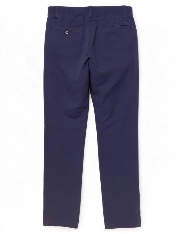 Under Armour Mens Straight Chino Trousers W34 L34 Navy Blue