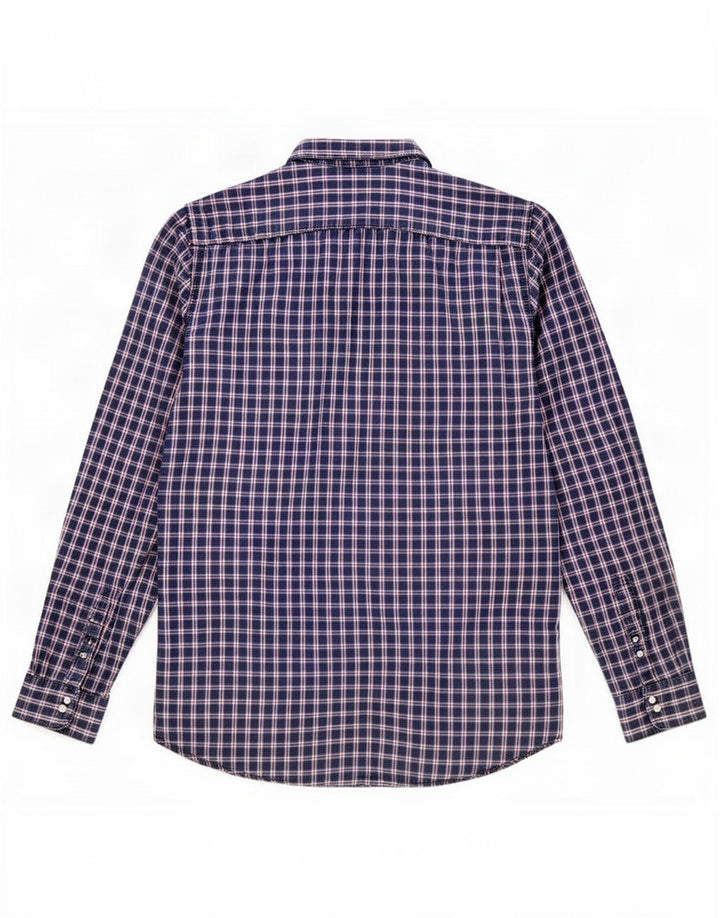 Gap Mens Shirt XL Navy Blue Check Cotton
