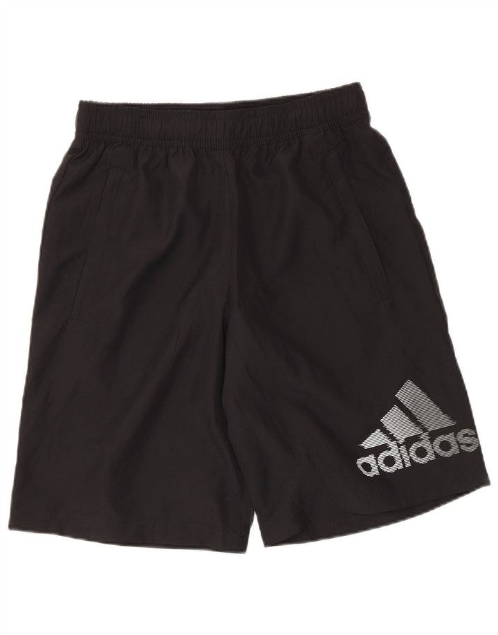 Adidas Mens Aeroready Graphic Sport Shorts Small  Black Polyester
