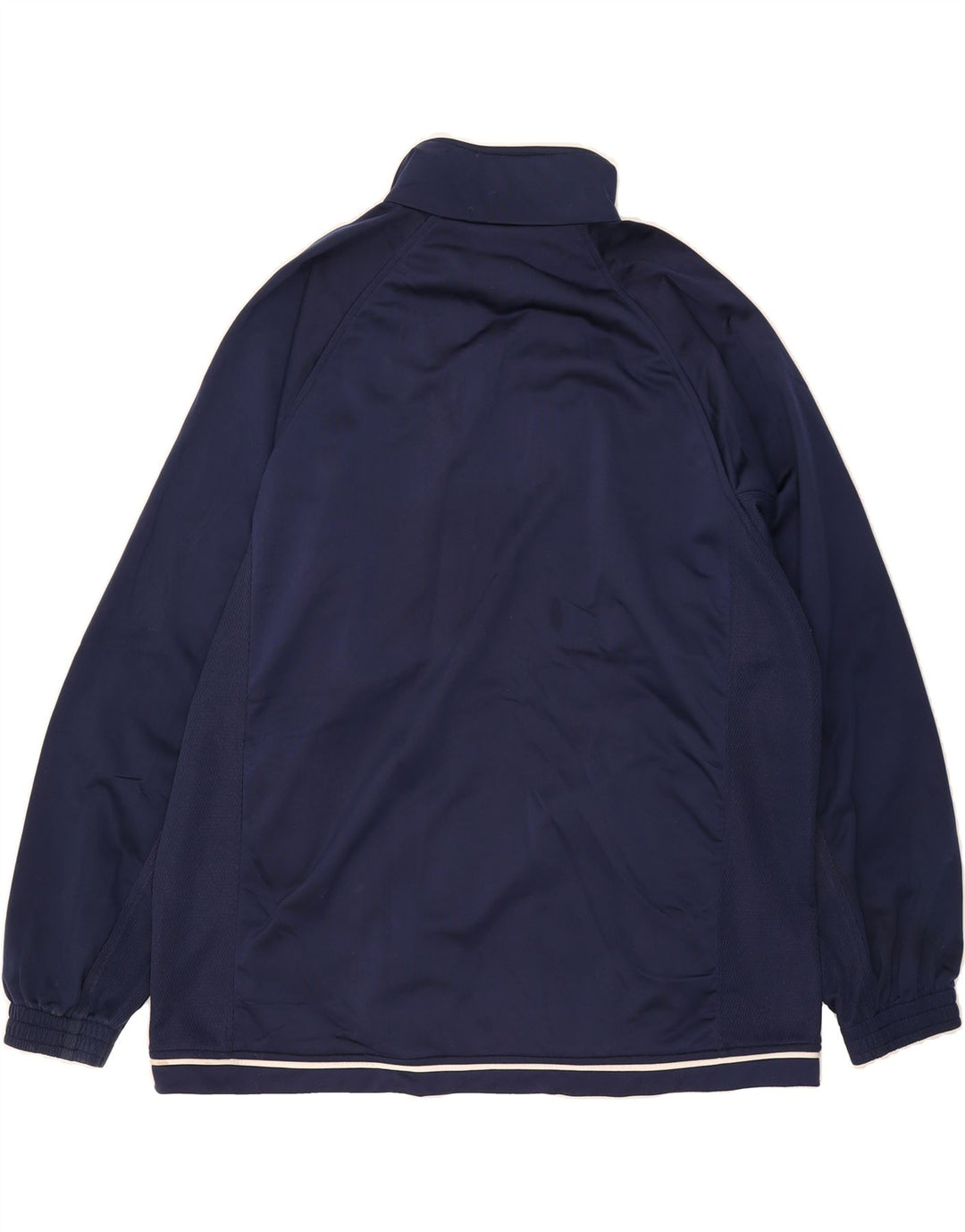 ASICS Mens Tracksuit Top Jacket XL Navy Blue Polyester Vintage Asics and Second-Hand Asics from Messina Hembry 