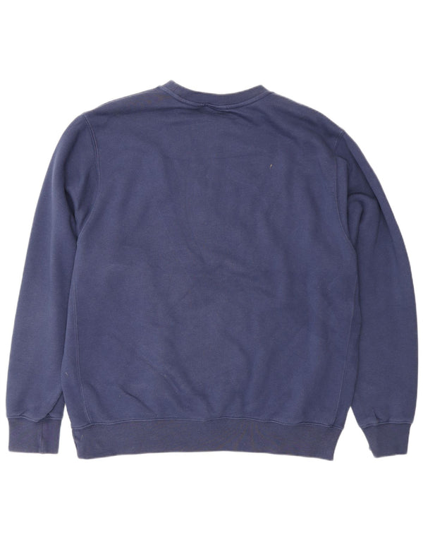 Nike Mens Sweatshirt Jumper Large Navy Blue Cotton