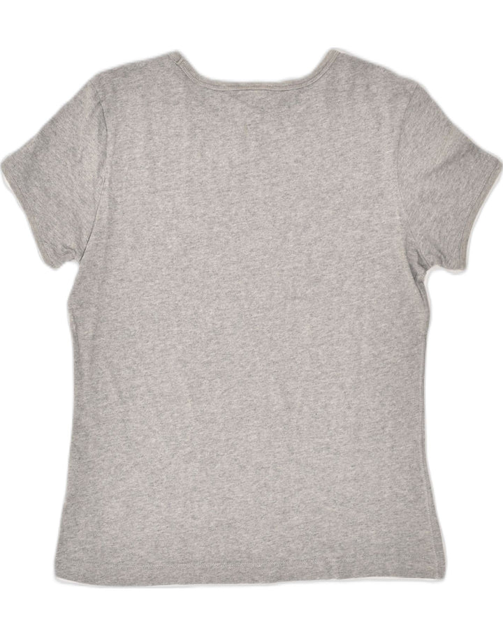 CHAMPION Womens Graphic T-Shirt Top UK 14 Large Grey Cotton | Vintage Champion | Thrift | Second-Hand Champion | Used Clothing | Messina Hembry 