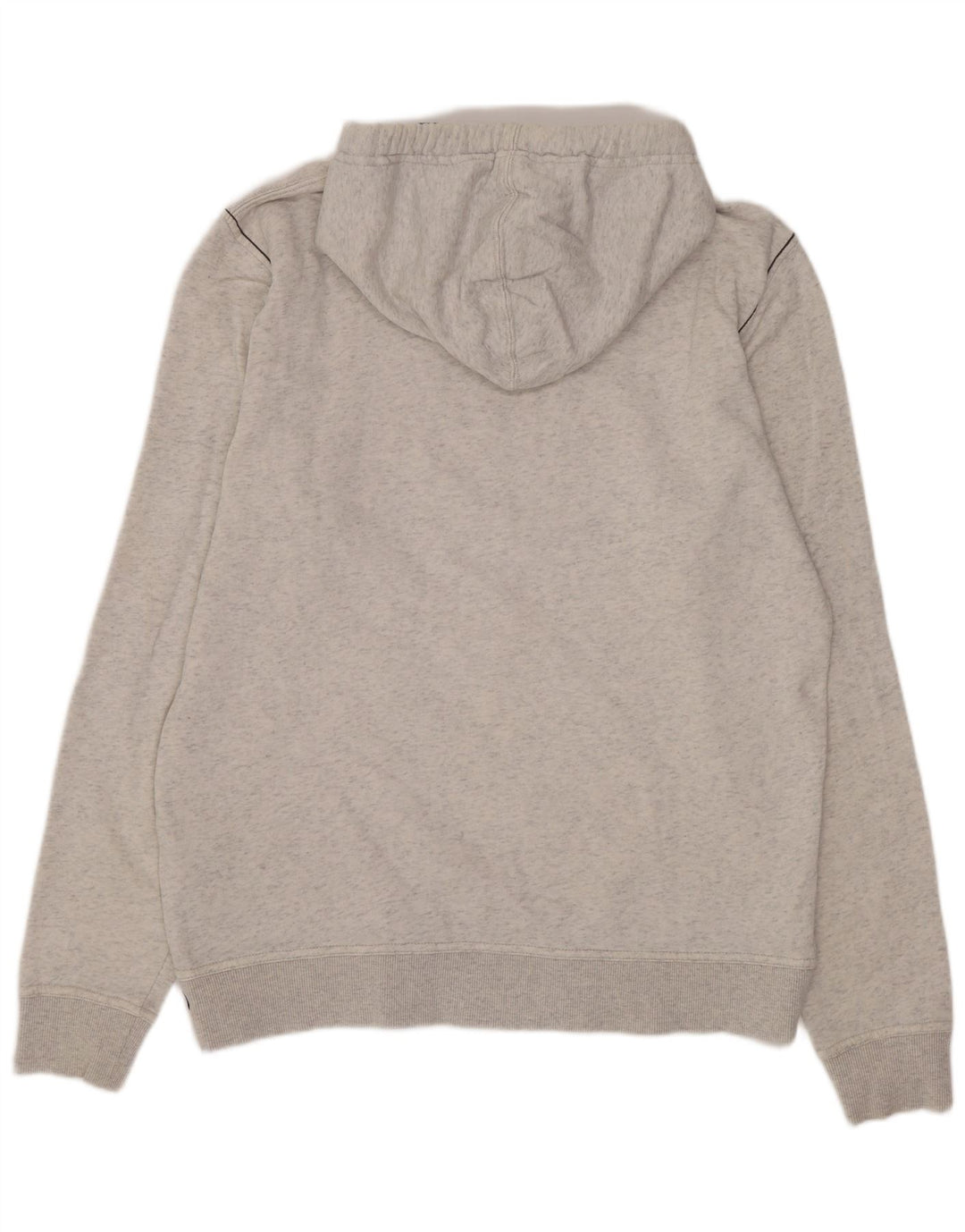 Tom Tailor Mens Graphic Hoodie Jumper Large Grey Cotton