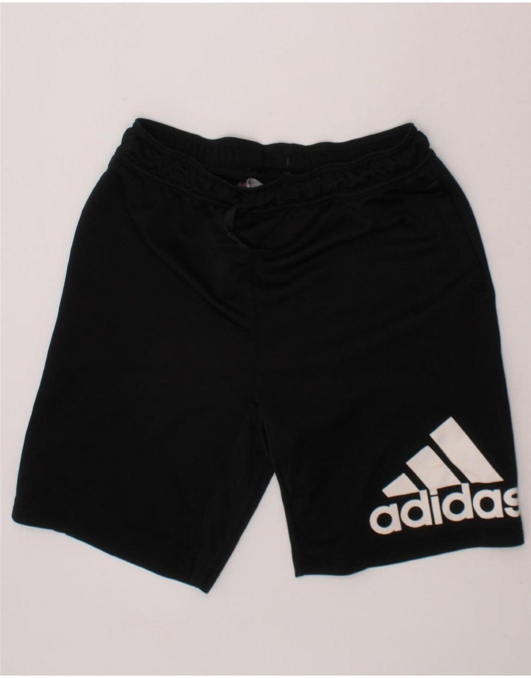ADIDAS Boys Graphic Sport Shorts 13-14 Years  Black Polyester Vintage Adidas and Second-Hand Adidas from Messina Hembry 