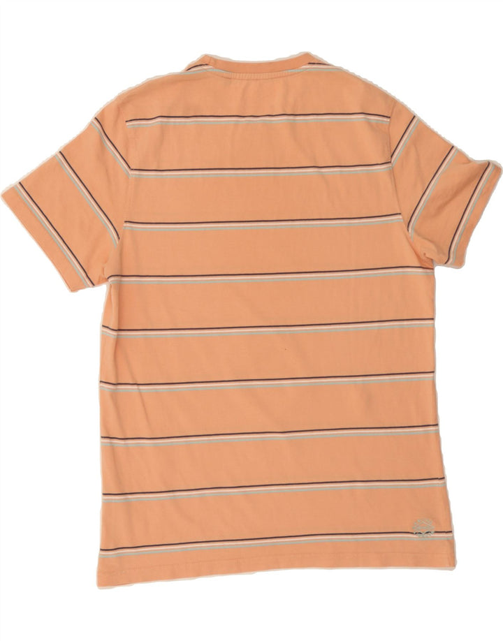 FAT FACE Mens T-Shirt Top Large Orange Striped Cotton Vintage Fat Face and Second-Hand Fat Face from Messina Hembry 