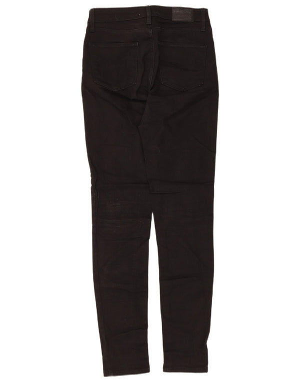 Levi's Womens 721 High Rise Skinny Jeans W28 L32 Black Cotton