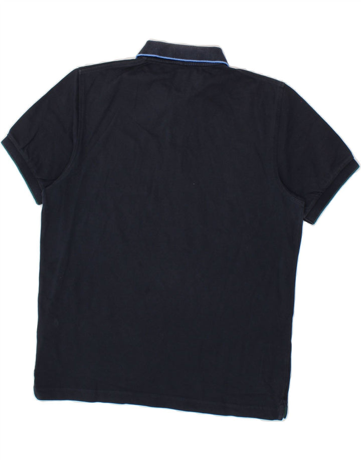 SUN68 Mens Polo Shirt Medium Navy Blue Cotton Vintage Sun68 and Second-Hand Sun68 from Messina Hembry 
