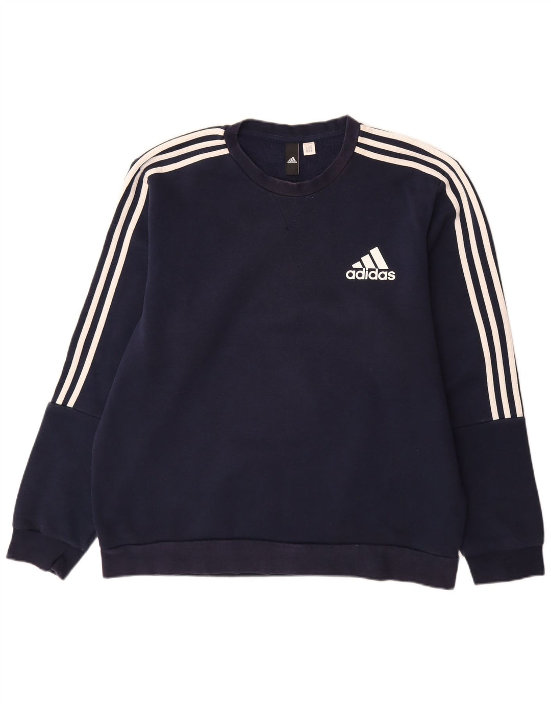 ADIDAS Mens Sweatshirt Jumper Large Navy Blue