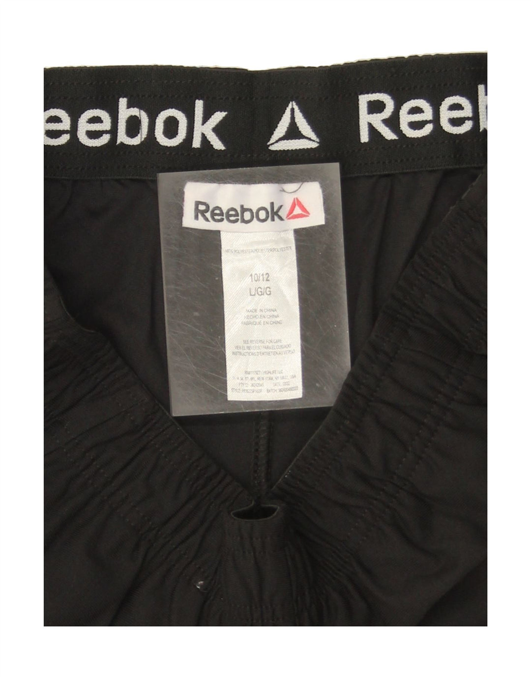 REEBOK Boys Cargo Tracksuit Trousers Joggers 11-12 Years Large Black Vintage Reebok and Second-Hand Reebok from Messina Hembry 