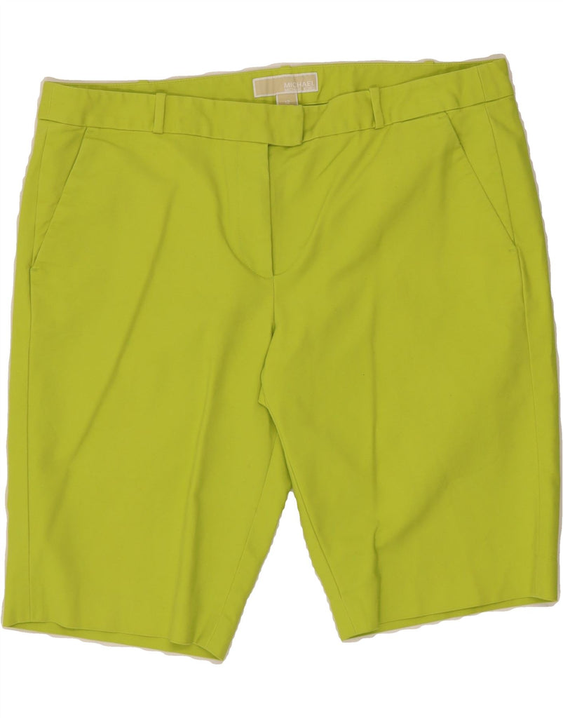 MICHAEL KORS Womens Chino Shorts US 12 Large W32  Green Cotton Vintage Michael Kors and Second-Hand Michael Kors from Messina Hembry 