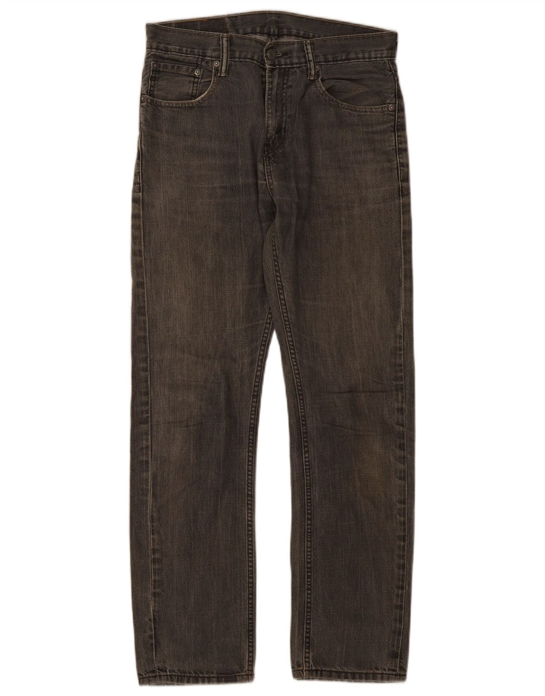 Levi's Mens 513 Straight Jeans W30 L30 Grey Cotton