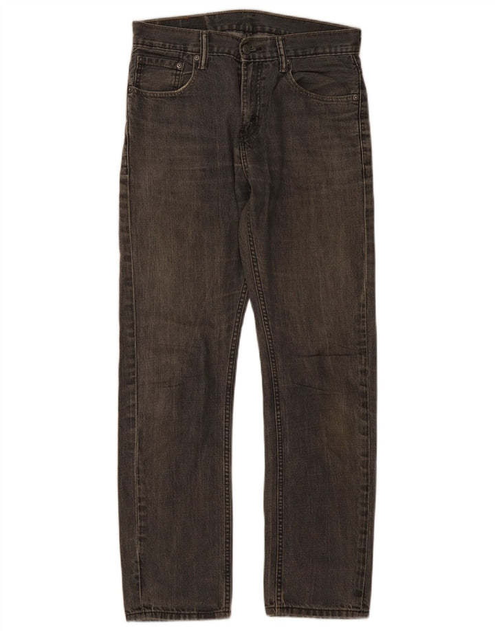 Levi's Mens 513 Straight Jeans W30 L30 Grey Cotton