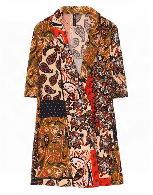 Zara Womens Oversized Shirt Dress UK 10 Small Multicoloured Paisley