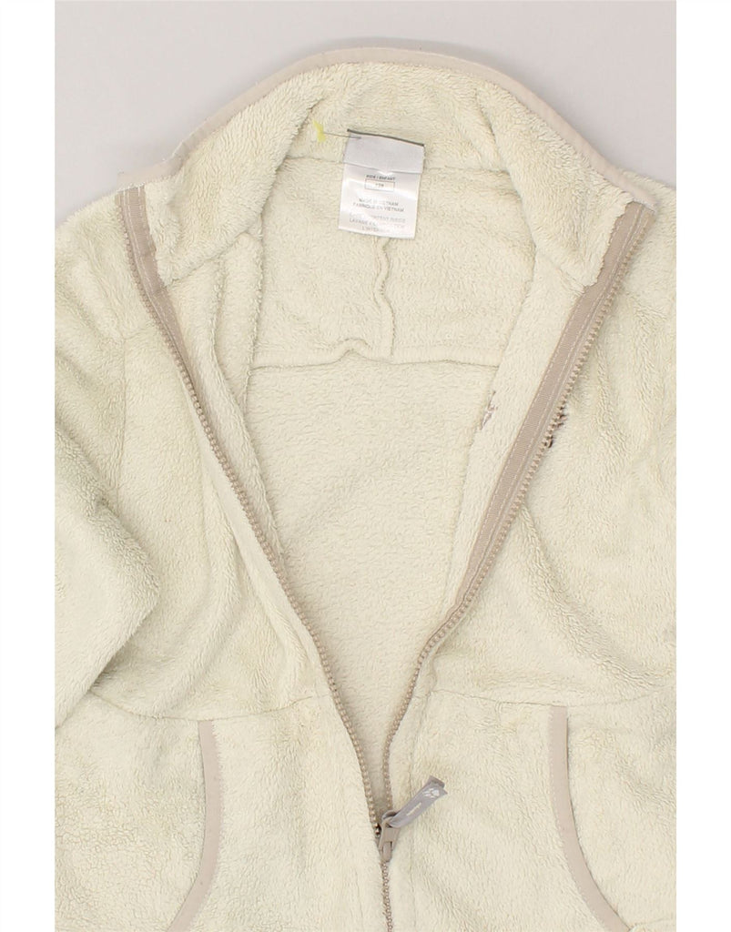 JACK WOLFSKIN Girls Fleece Jacket 7-8 Years Beige Polyester | Vintage Jack Wolfskin | Thrift | Second-Hand Jack Wolfskin | Used Clothing | Messina Hembry 