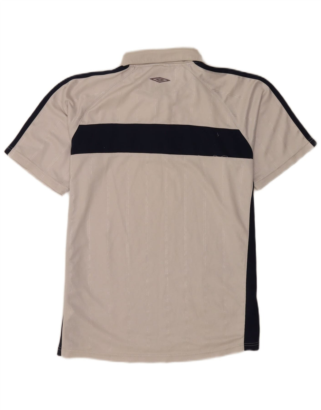 Umbro Mens Polo Shirt Medium White Colourblock