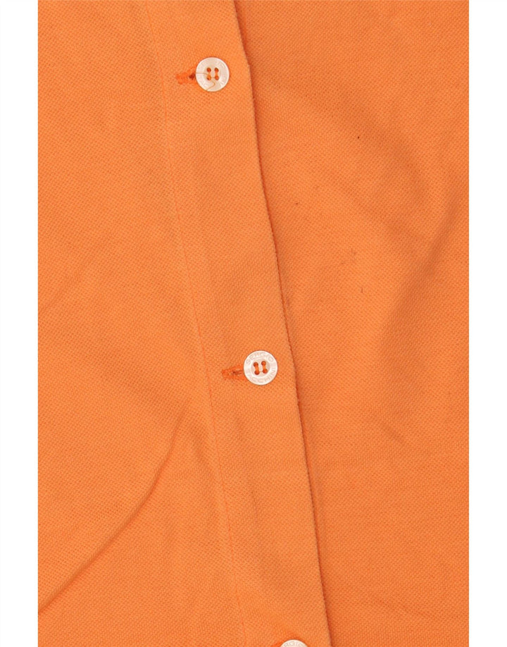 SERGIO TACCHINI Womens Short Sleeve Shirt Blouse UK 14 Medium Orange