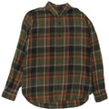 Gap Mens Standard Fit Flannel Shirt Large Green Check Cotton