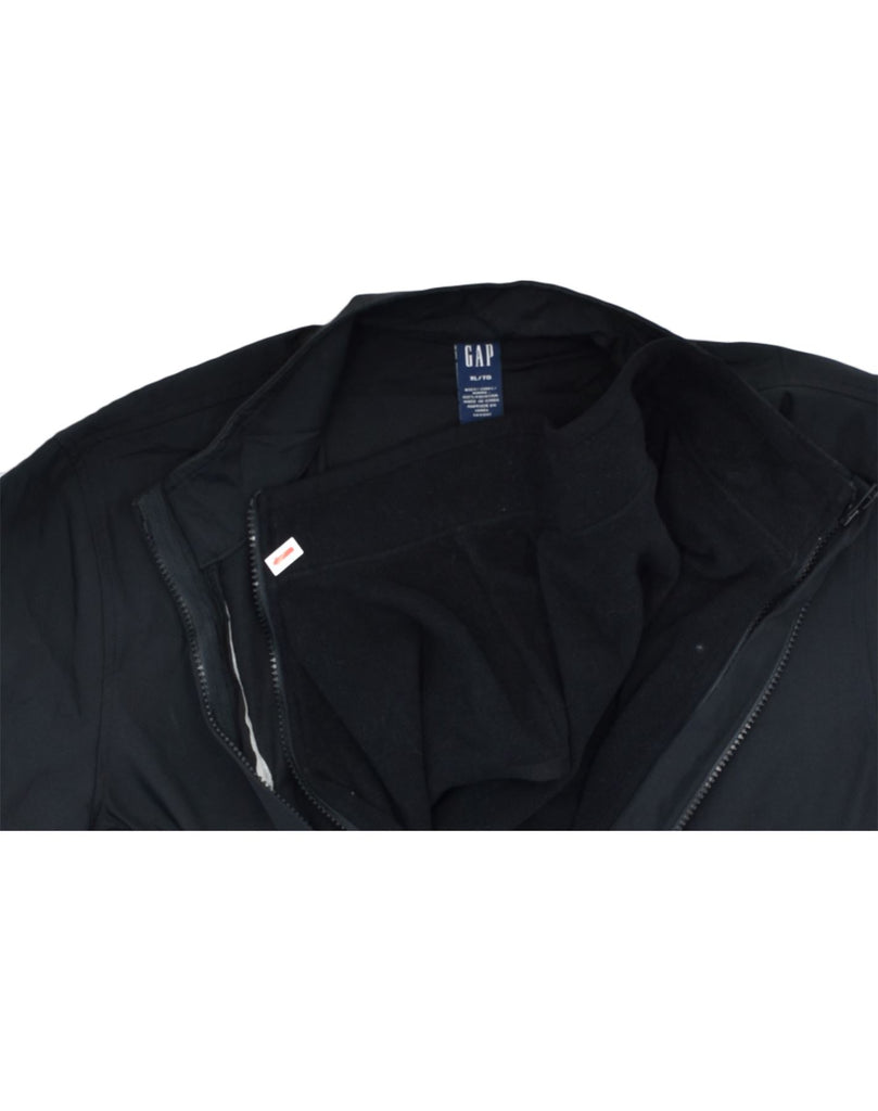 GAP Mens Bomber Jacket UK 42 XL Black Polyamide | Vintage | Thrift | Second-Hand | Used Clothing | Messina Hembry 