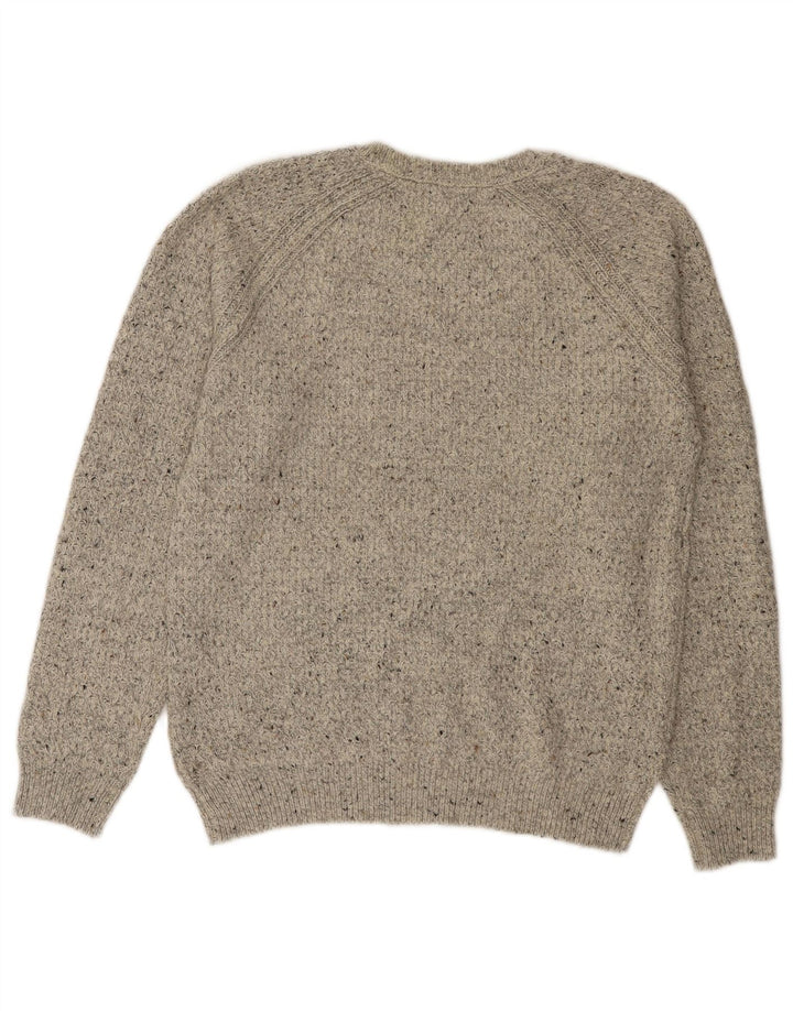 Marks & Spencer Mens Crew Neck Jumper Sweater Medium Grey Flecked