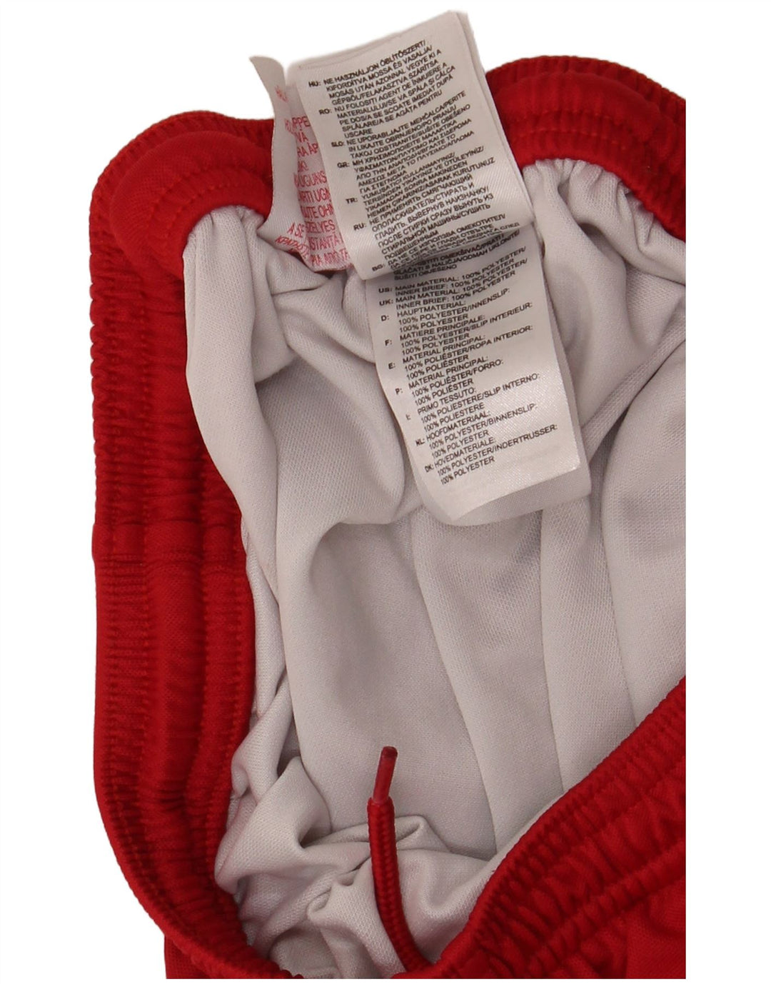 Adidas Boys Climalite Sport Shorts 13-14 Years  Red Polyester